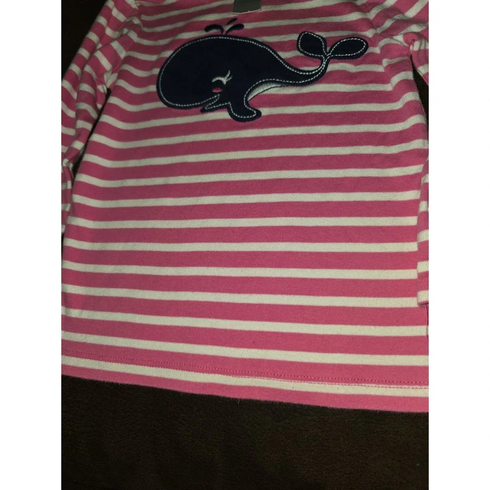 Gymboree stripes and‎ anchors whale pink striped top 2t
